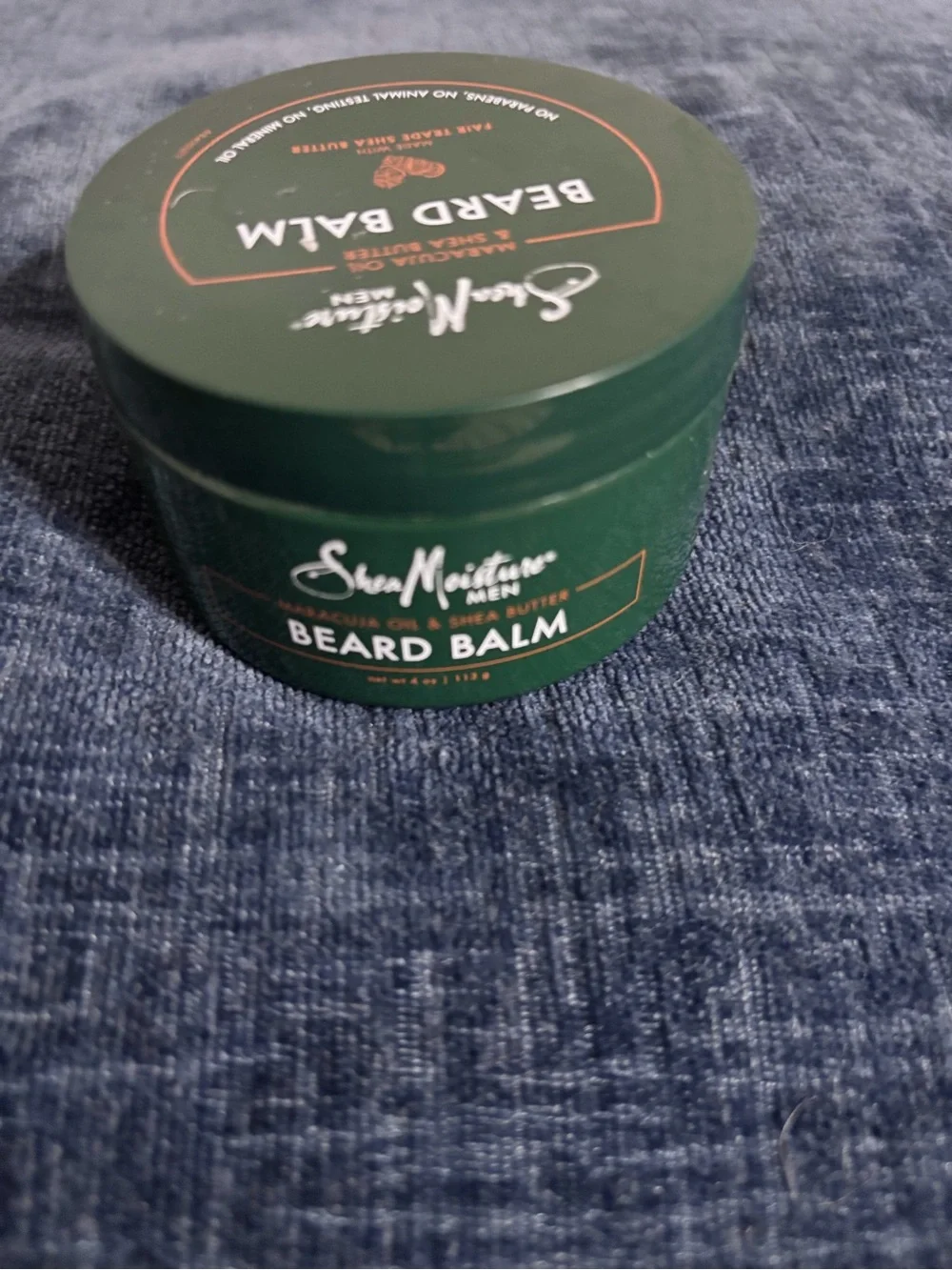 Shea Moisture Men Beard Balm - Green with Orange Accents